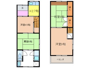 加茂貸家の物件間取画像